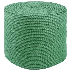 vidaXL Uže od jute 8 mm Zelena 100% Juta Tossa
