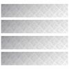vidaXL Stepenica 4 kom. 100 x 20 cm Srebrno Aluminij Pravokutni
