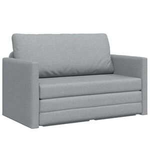 vidaXL Krevet na razvlačenje Svijetlo siva 124 x 71 x 78 cm tkanina