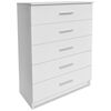 vidaXL Komoda za Pohranu od Iverice 71x35x106 cm Bijela