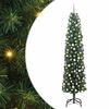 vidaXL Umjetno božićno drvce Zelena 210 cm PVC i čelik i plastika