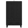 vidaXL Highboard Crni hrast 69,5 x 31 x 115 cm Konstruirano drvo