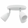 vidaXL Stropni reflektor s reflektorima Bijelo 19 x 19 x 14,5 cm Metal