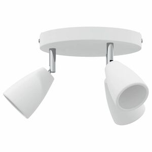 vidaXL Stropni reflektor s reflektorima Bijelo 19 x 19 x 14,5 cm Metal