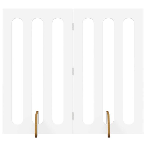 vidaXL Preklopna ogradica za kućne ljubimce 2 pcs Bijeli