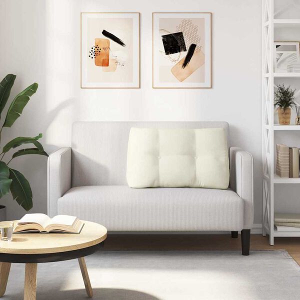 vidaXL Jastuk za leđa Krema 80 x 24 x 50 cm Bar&scaron;un