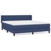 vidaXL Krevet s oprugama i madracem plavi 180x200 cm od tkanine