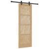 vidaXL Klizna vrata ORKDAL Prirodna 73,5 x 211 cm Masivna borovina