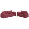 vidaXL Sofa 2 pcs Vinska crvena 219 x 80 x 82 cm tkanina