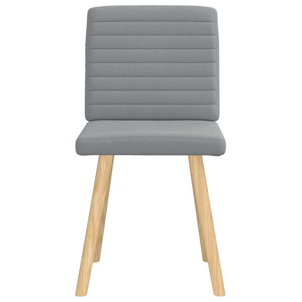 vidaXL Blagovaonske stolice od tkanine 2 kom svjetlosive