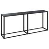 vidaXL Konzolni stol crni 180 x 35 x 75,5 cm od kaljenog stakla