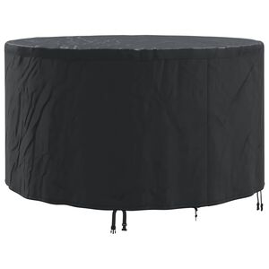 vidaXL Pokrov za namje&scaron;taj Crna 157 x 157 x 71 cm 600D Oxford tkanina