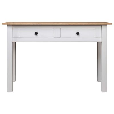 vidaXL Konzolni stol od borovine bijeli 110x40x72 cm asortiman Panama
