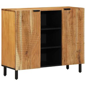 vidaXL Kreveta s policom Smeđa 90 x 33 x 75 cm Čvrsto drvo manga