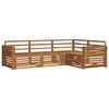 vidaXL Set vanjskih sofa 4 pcs Prirodna Čvrsto drvo akacije