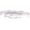 vidaXL Okvir za krevet crni 120 x 200 cm od masivne borovine