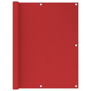 vidaXL Balkonski zastor crveni 120 x 500 cm HDPE