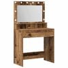 vidaXL Toaletni stol Staro drvo 75,5 x 41 x 135 cm Konstruirano drvo