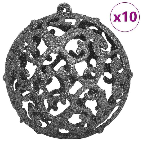 vidaXL Umjetno predsvijetljeno božićno drvce Crna 180 cm PVC