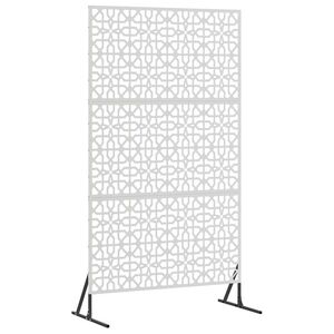 vidaXL Zaslon za privatnost 100 x 50 x 180 cm Nehrđajući čelik Srebrna