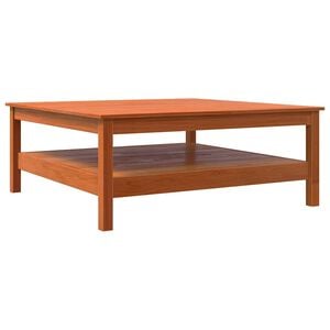 vidaXL Stolić za kavu vo&scaron;tano smeđi 100x100x40 cm od masivne borovine