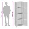 vidaXL Vrtni ormarić za pohranu sivi 59 x 40 x 180 cm od poliratana
