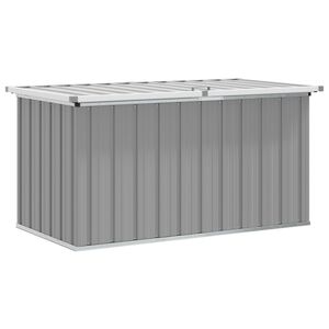 vidaXL Vrtna kutija za pohranu siva 129 x 67 x 65 cm