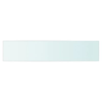 vidaXL Ploče za police 2 kom staklene prozirne 70 x 15 cm