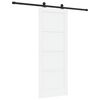 vidaXL Klizna vrata 78 x 202 cm Konstruirano drvo Bijela i crna
