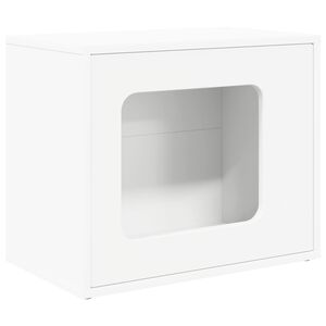 vidaXL Mačja Kuća Bijelo 51 x 30 x 42,5 cm Konstruirano drvo