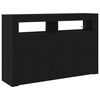 vidaXL Kreveta Crni hrast 116 x 30 x 75 cm Konstruirano drvo