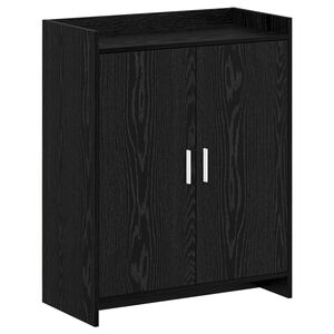 vidaXL Ormar za cipele Crni hrast 73,5 x 36 x 92 cm Konstruirano drvo