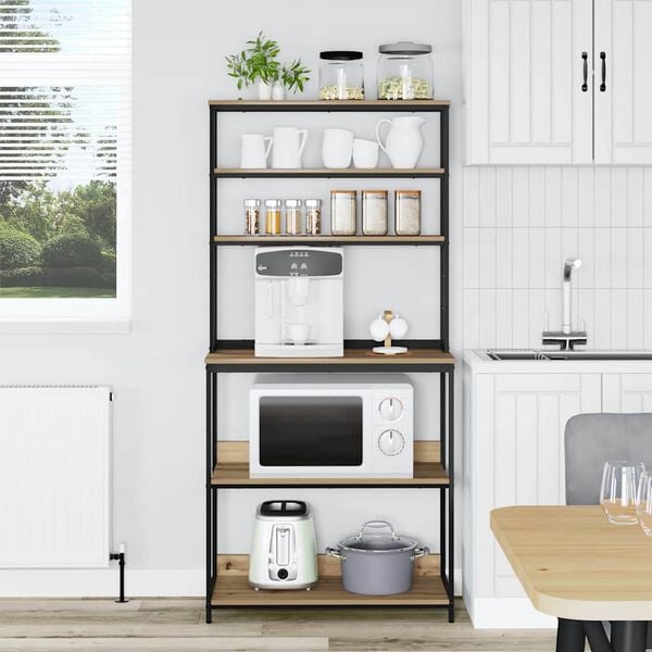 vidaXL Kuhinjska polica Umjetnički hrast 80 x 40 x 168 cm