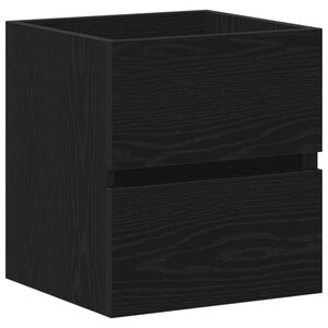 vidaXL Ormarić za umivaonik u kupaonici crni hrast 41x38,5x45 cm inženjerski drvo