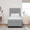 vidaXL Krevet s opruga kutije Svjetlosiva 80 x 200 cm tkanina