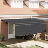 vidaXL Skrovita tenda Antracit 450 &times; 300 cm Poliester i aluminij