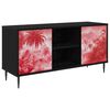 vidaXL TV ormar AACHEN 102 x 33 x 51 cm Crni hrast Konstruirano drvo