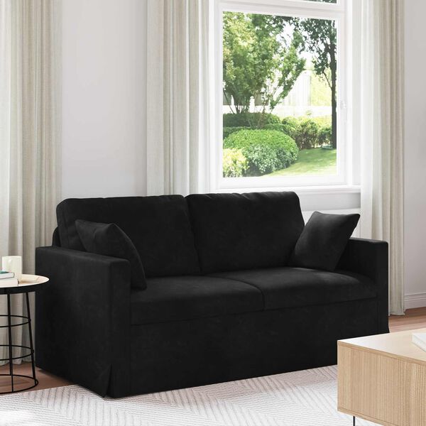 vidaXL Sofa Crna 158 x 78 x 80 cm Bar&scaron;un