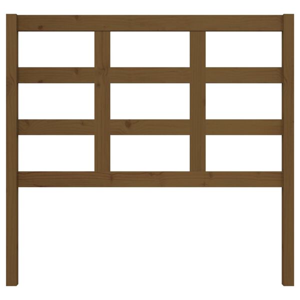 vidaXL Uzglavlje za krevet boja meda 105,5x4x100 cm masivna borovina