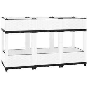 vidaXL Povi&scaron;ena gredica 120x40x71 cm od polipropilena