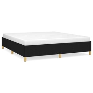 vidaXL Okvir kreveta bez madraca crni 180x200 cm od tkanine