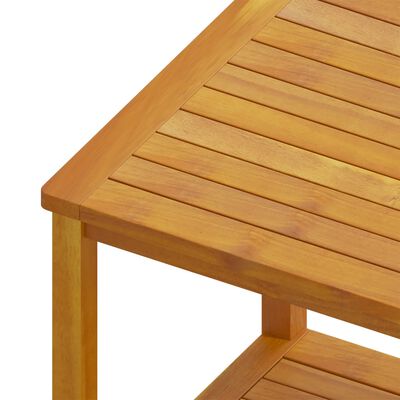 vidaXL Bočni stolić od masivnog bagremovog drva 45 x 45 x 45 cm
