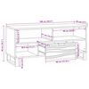 vidaXL TV Jedinice s ladicama Orah 105 x 33 x 46 cm Konstruirano drvo