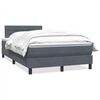 vidaXL Box Spring krevet s madracem tamno sivi 120x220 cm bar&scaron;un