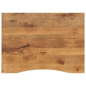 vidaXL Ploča za radni stol zaobljena 110x80x2,5 cm od drva manga