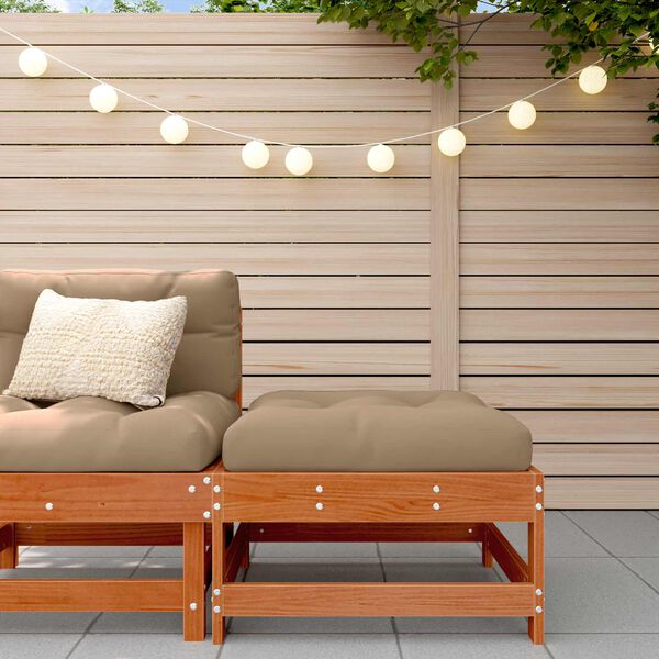 vidaXL Noge za odmaranje u vrtu Masivna borovina Vosak Smeđa