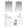 vidaXL Set ormarića za kupaonicu 5 pcs Bijela 50 x 14,5 x 70 cm