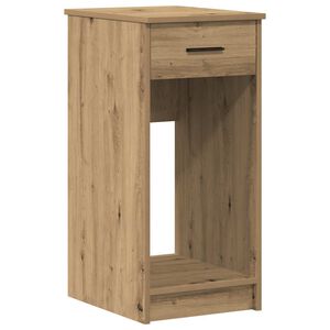 vidaXL Tower stalak za računalo s ladicom boja hrasta 35x45x77 cm