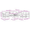 vidaXL 10-dijelna vrtna garnitura od impregnirane borovine s jastucima