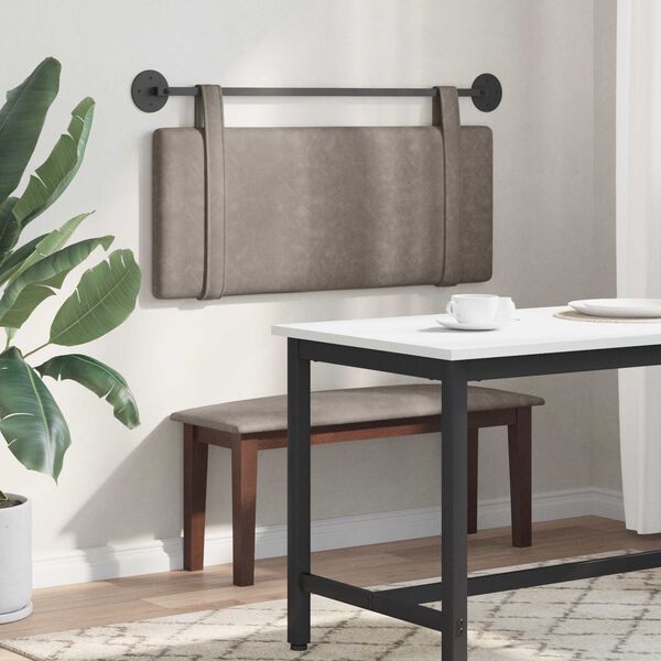 vidaXL Držeće uzglavlje Zidne Sivi 110 x 55 x 5 cm Antikni PU